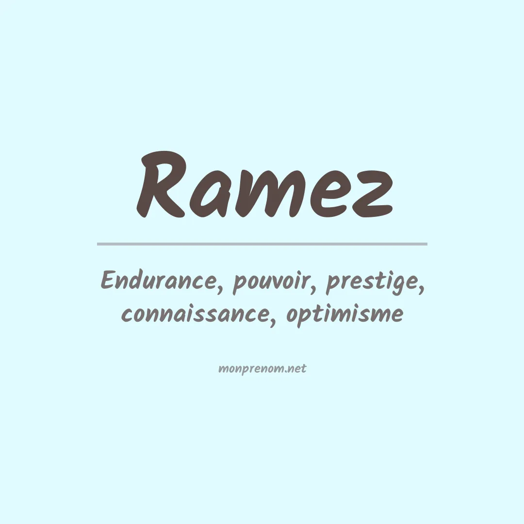 Prénom Ramez