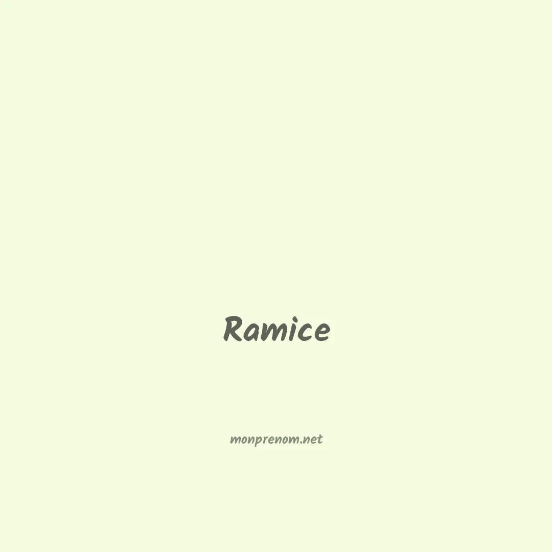 Ramice en chinois
