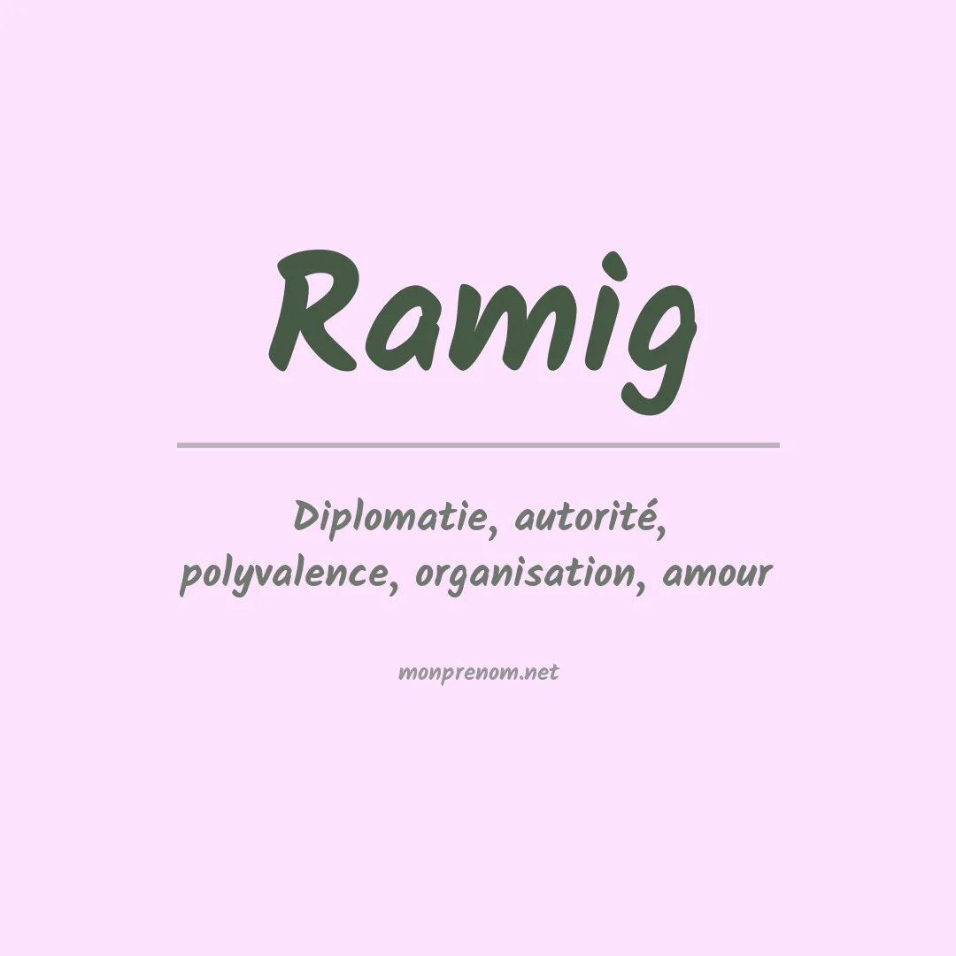 Prénom Ramig