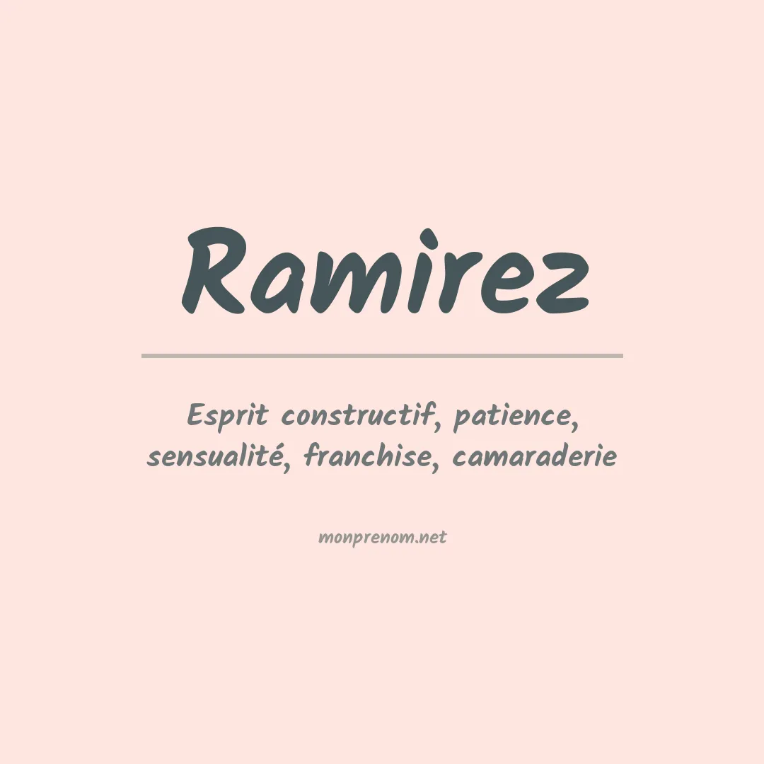 Prénom Ramirez