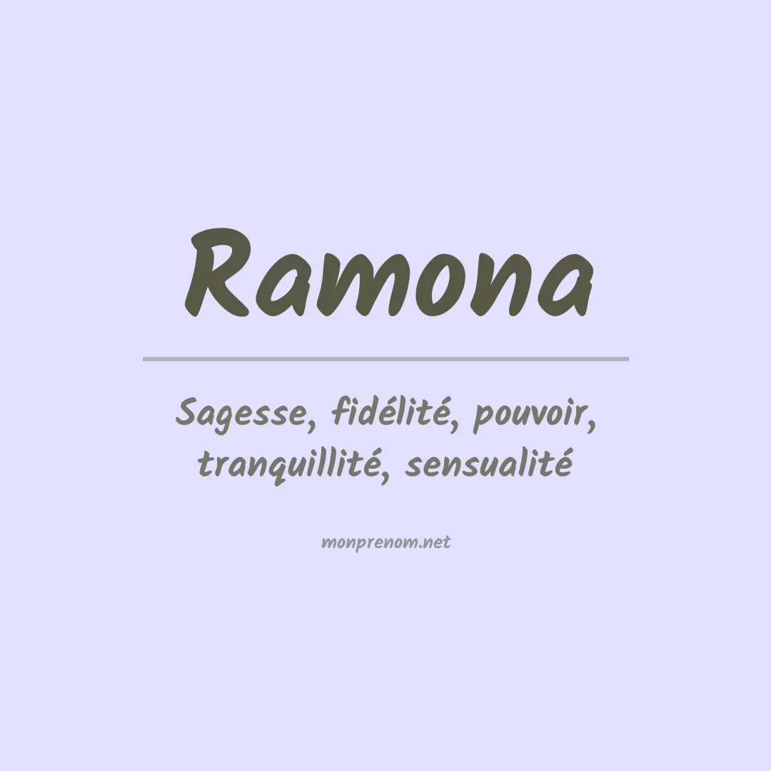 Prénom Ramona