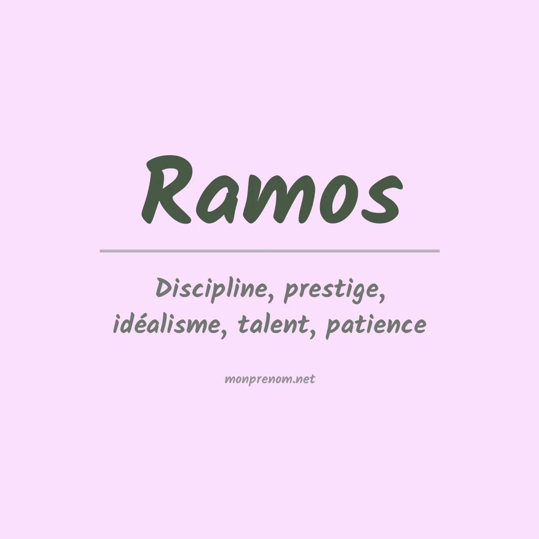 Prénom Ramos