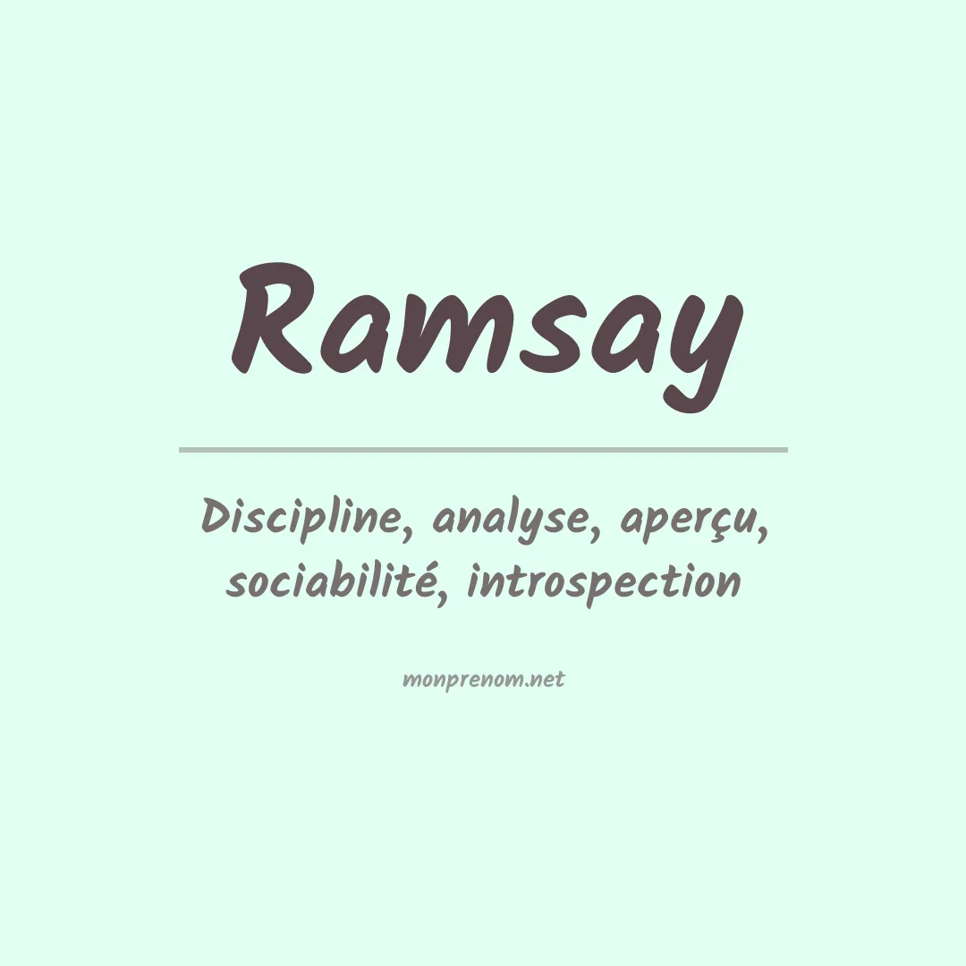 Prénom Ramsay