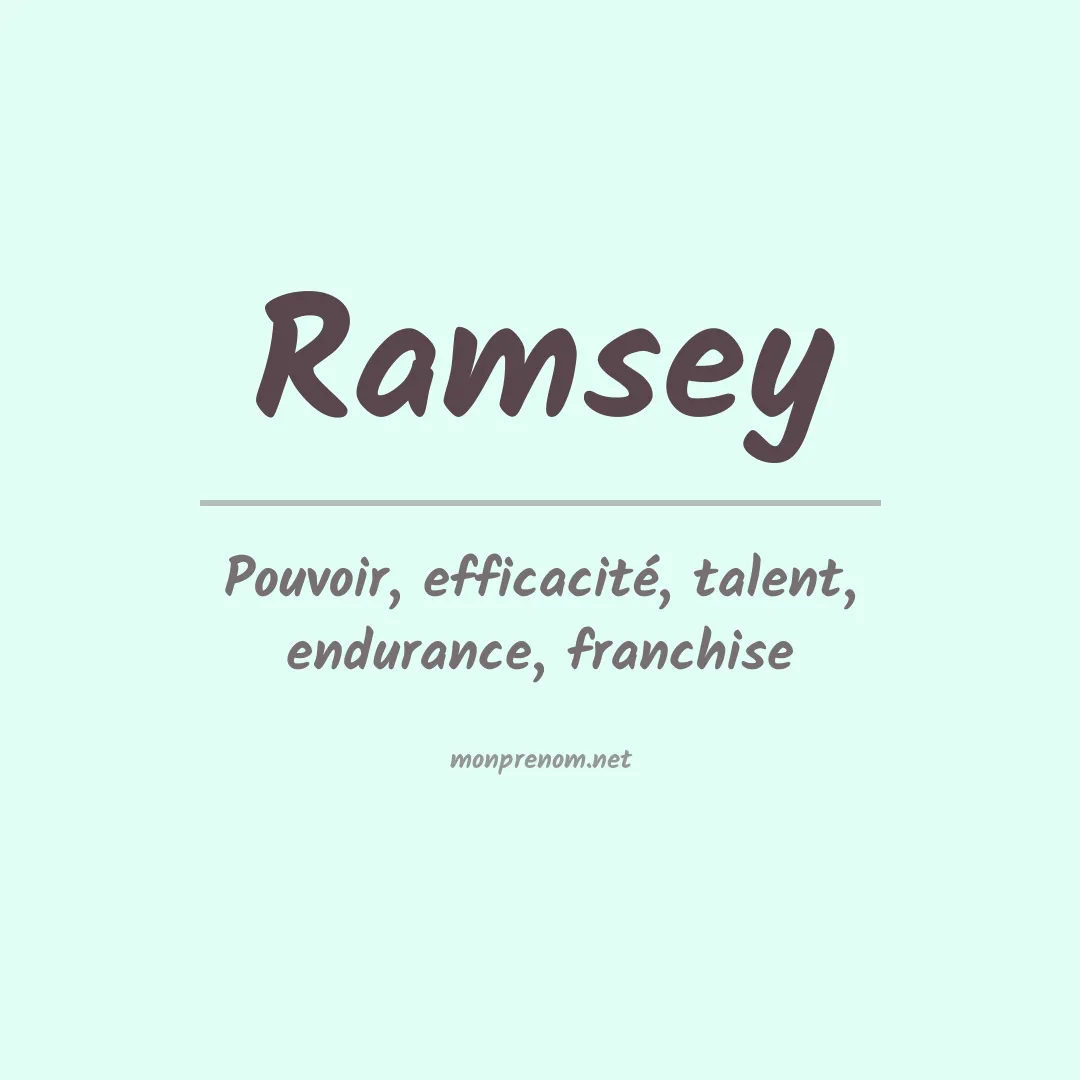 Prénom Ramsey