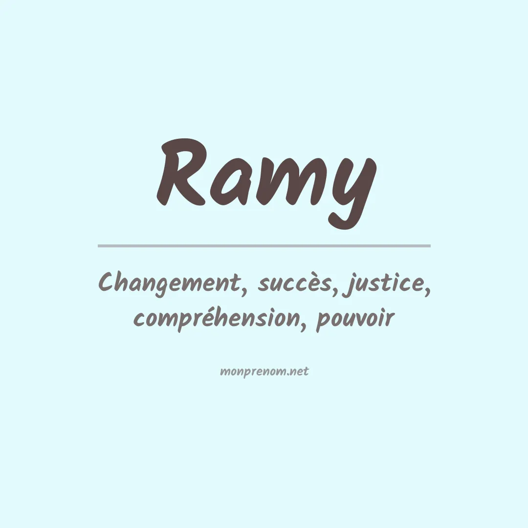 Prénom Ramy
