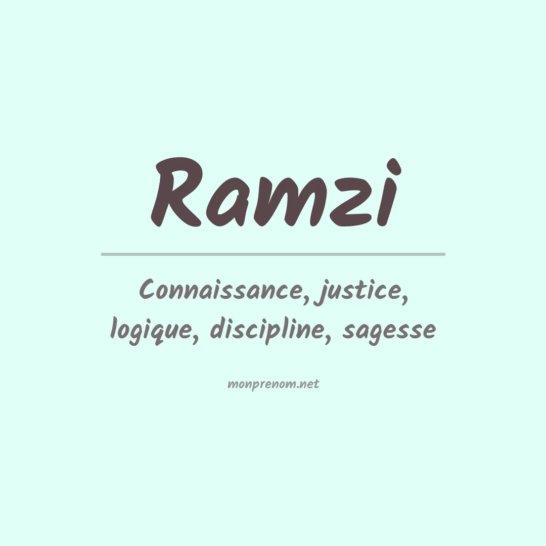 Prénom Ramzi