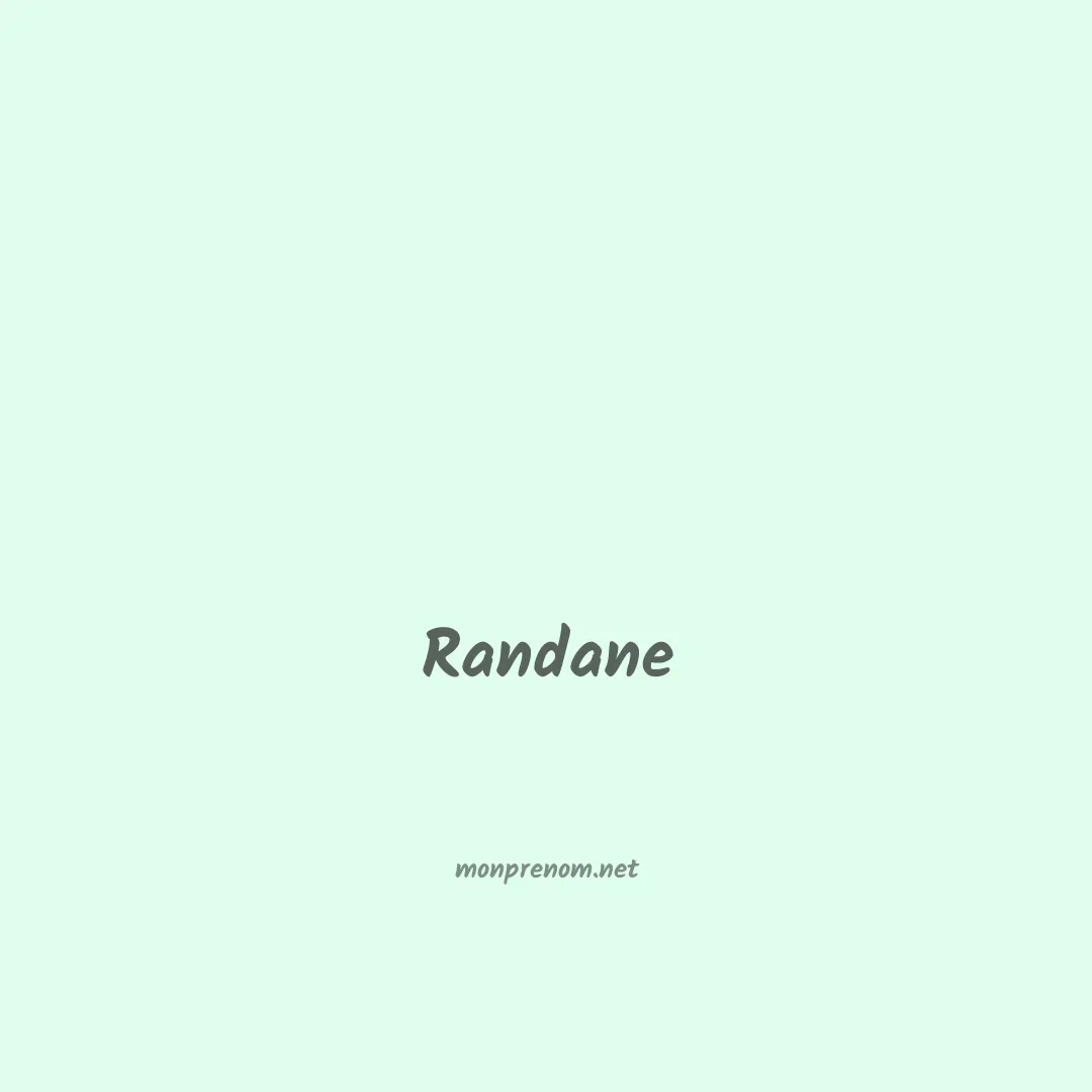 Randane en chinois