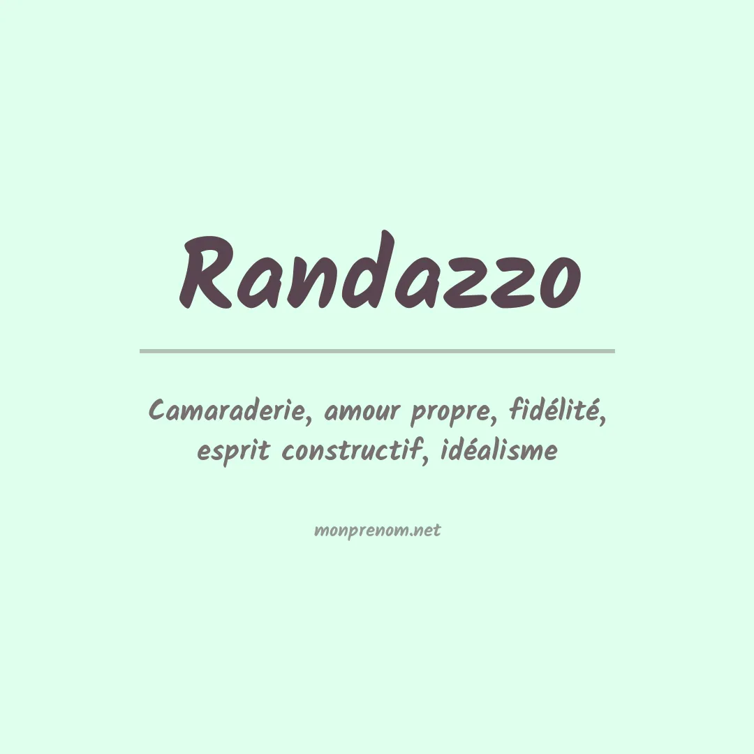 Prénom Randazzo
