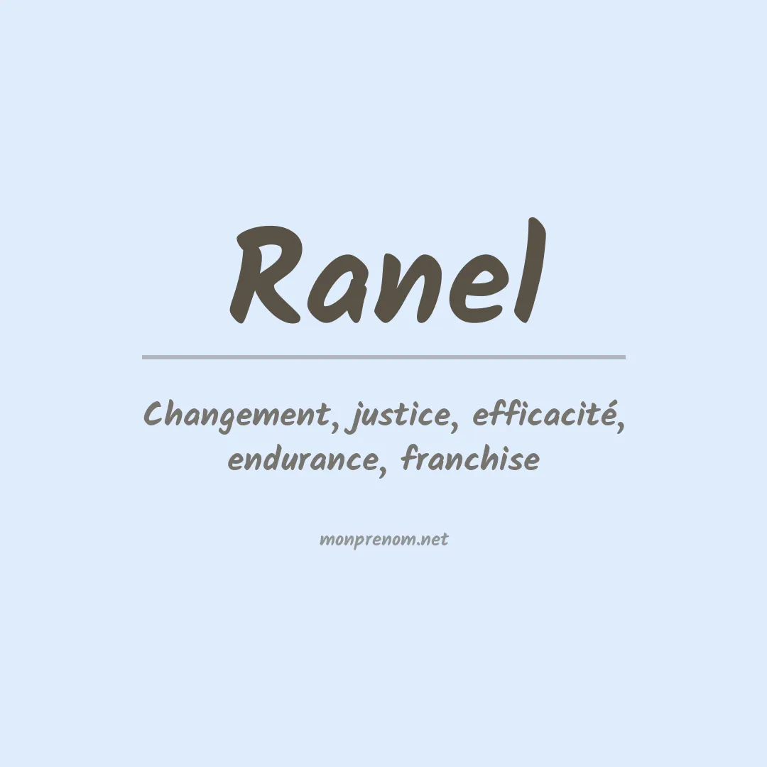 Prénom Ranel