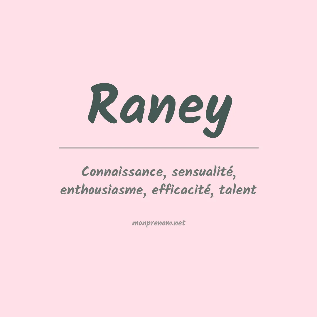 Prénom Raney