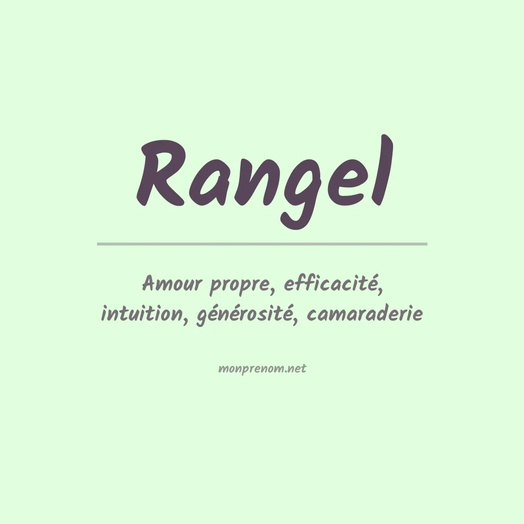 Prénom Rangel
