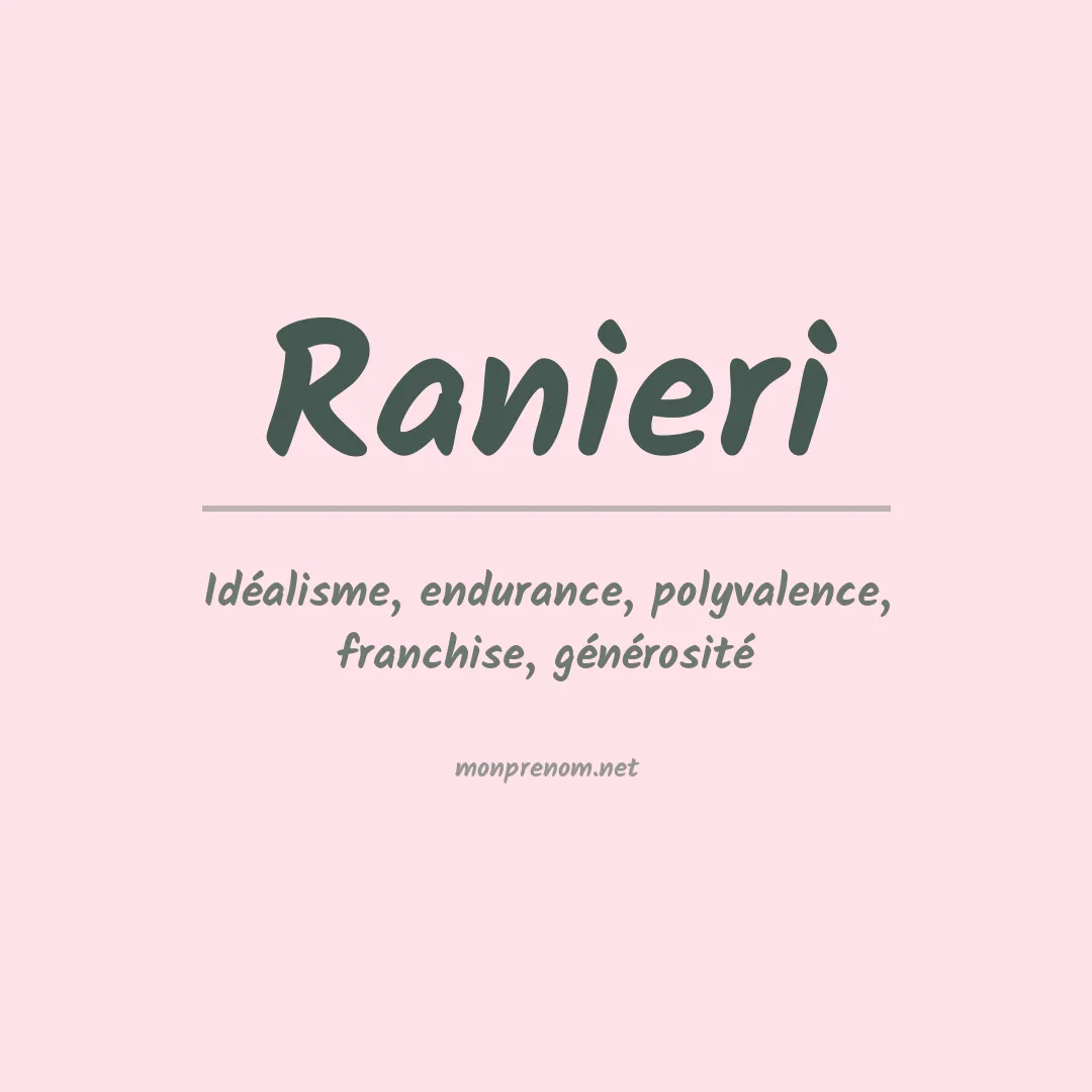 Prénom Ranieri
