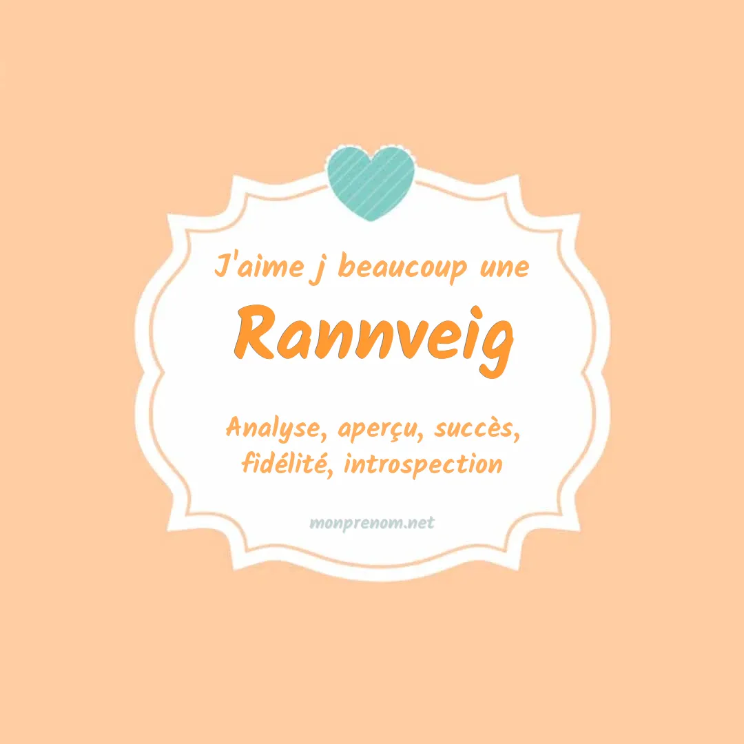 J'aime beaucoup Rannveig