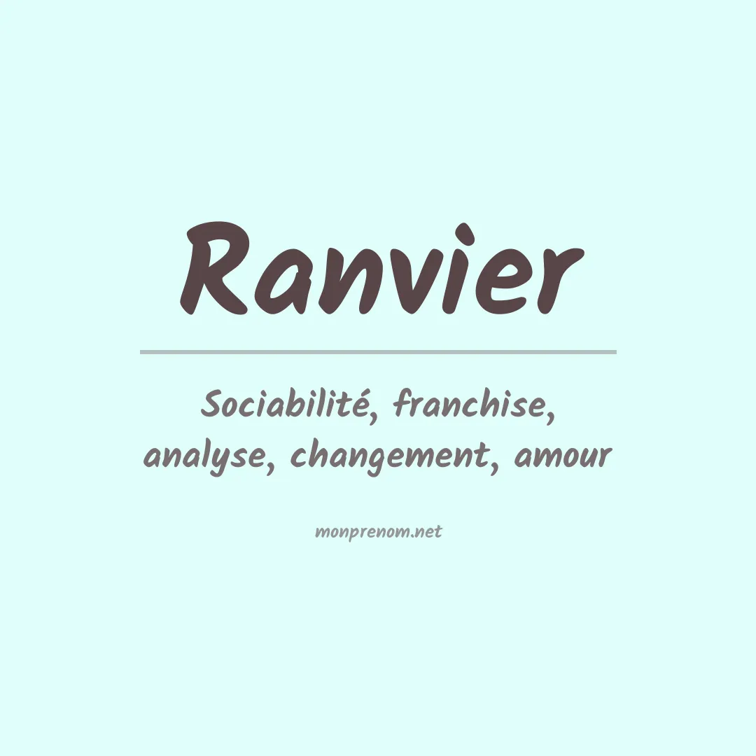 Signification du prénom Ranvier