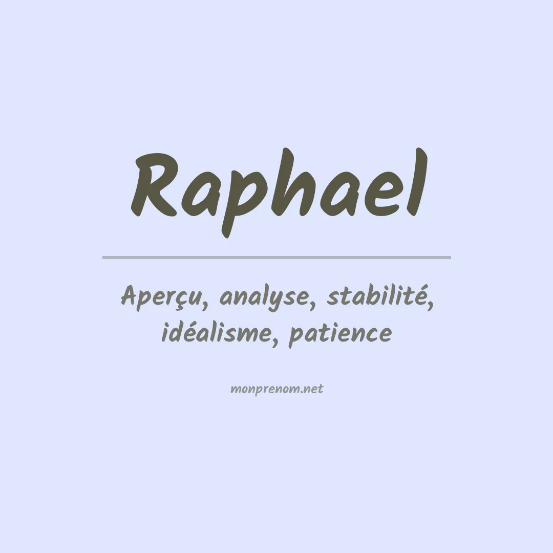 Prénom Raphael