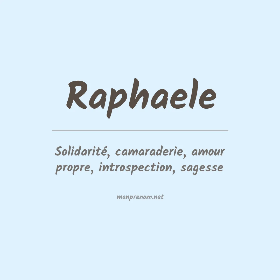 Prénom Raphaele