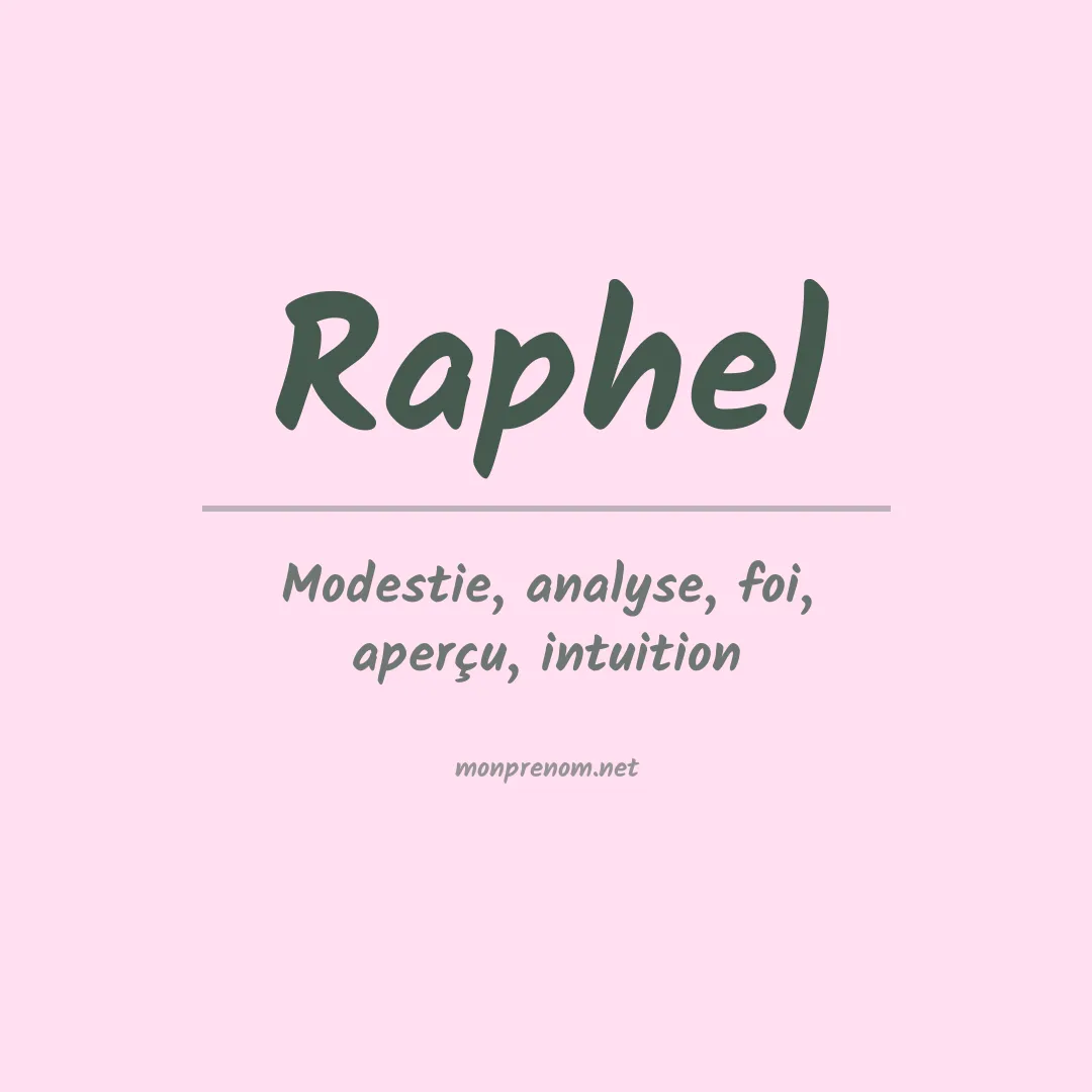 Prénom Raphel