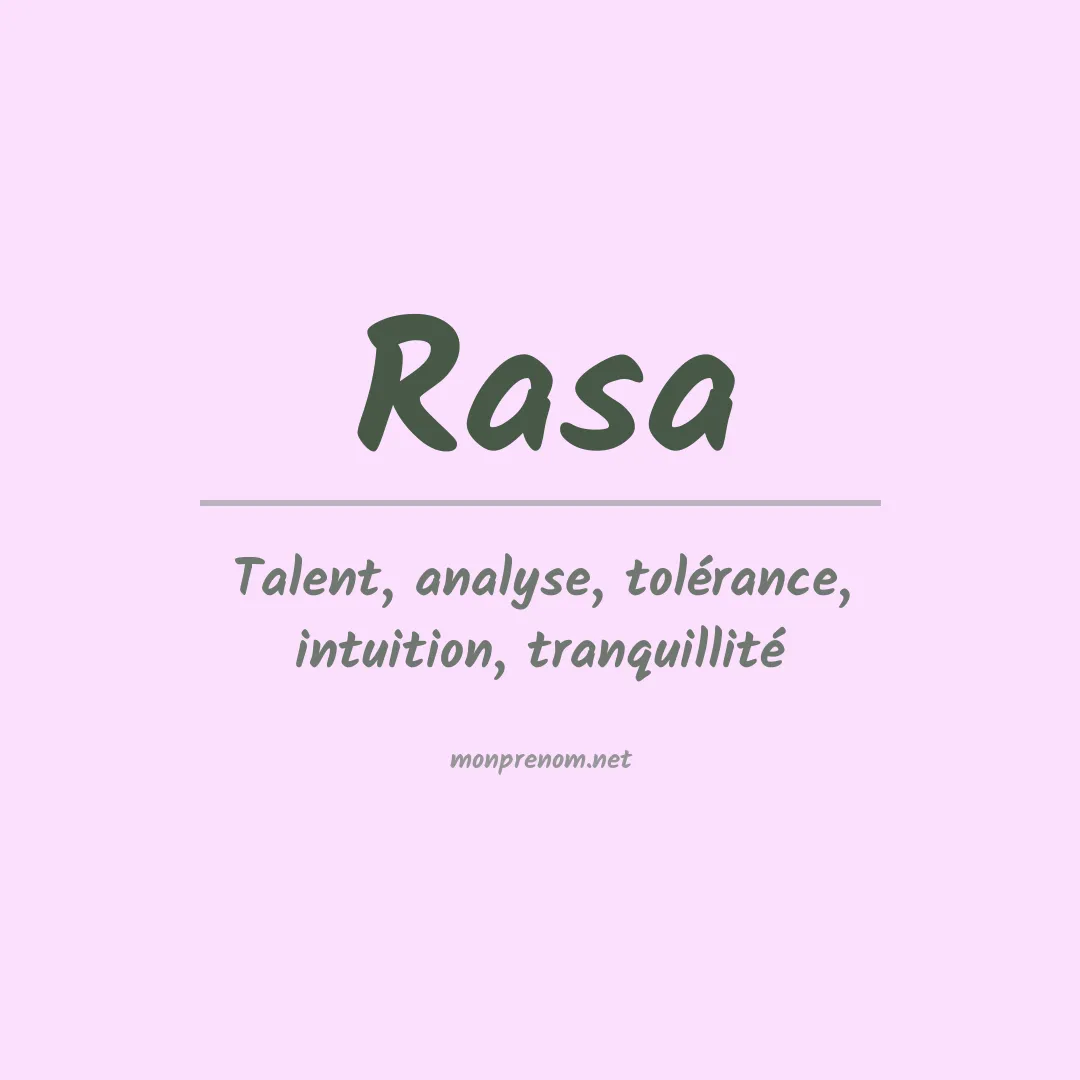 Prénom Rasa
