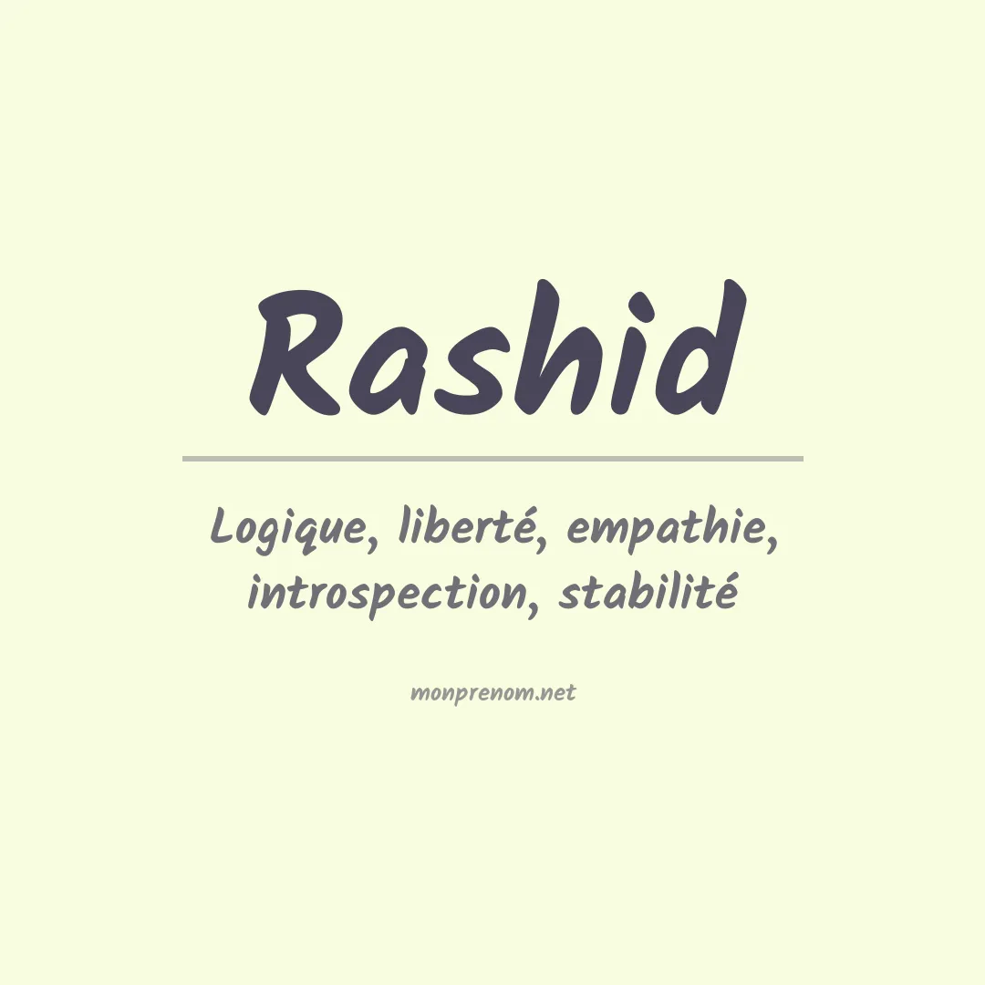 Prénom Rashid