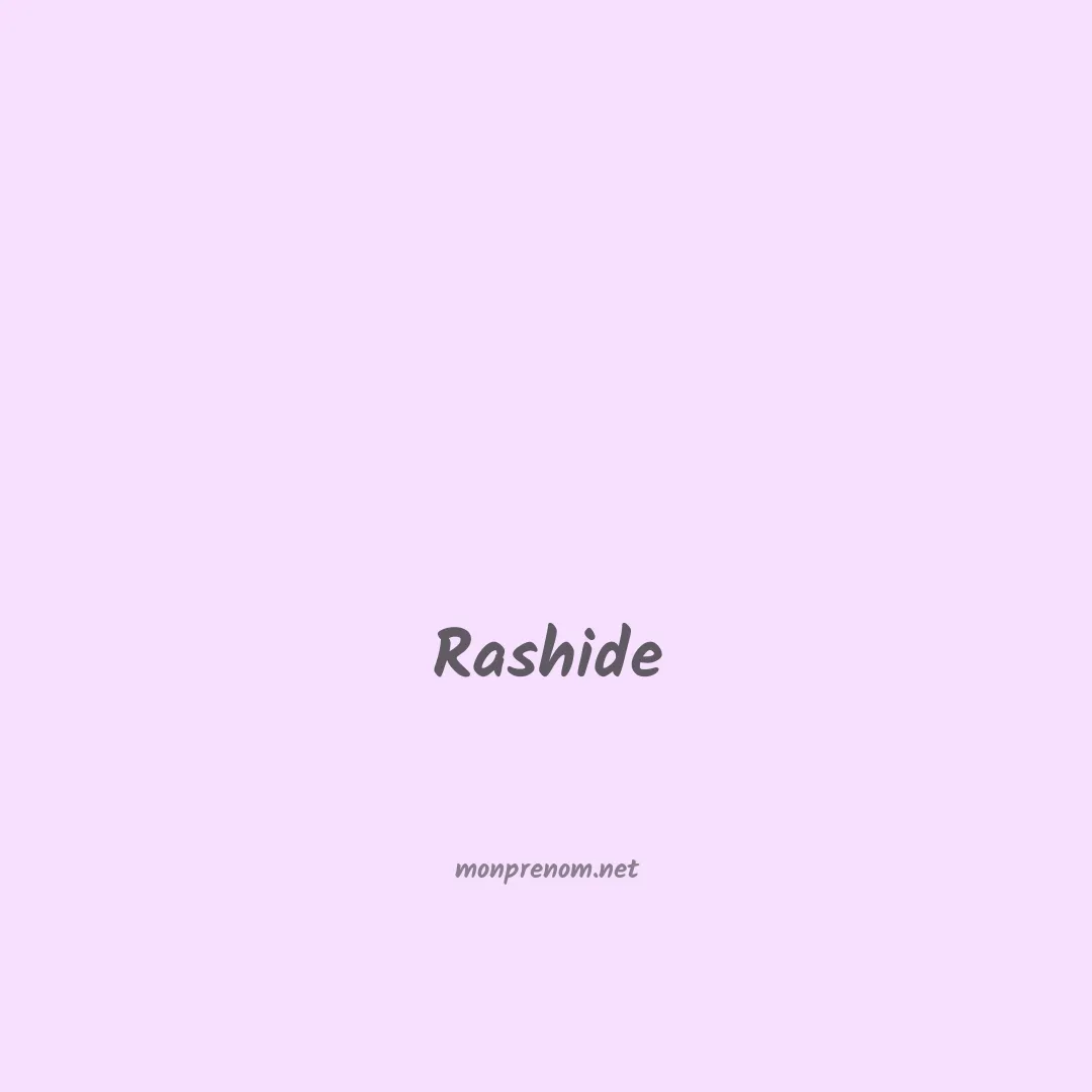 Rashide en chinois