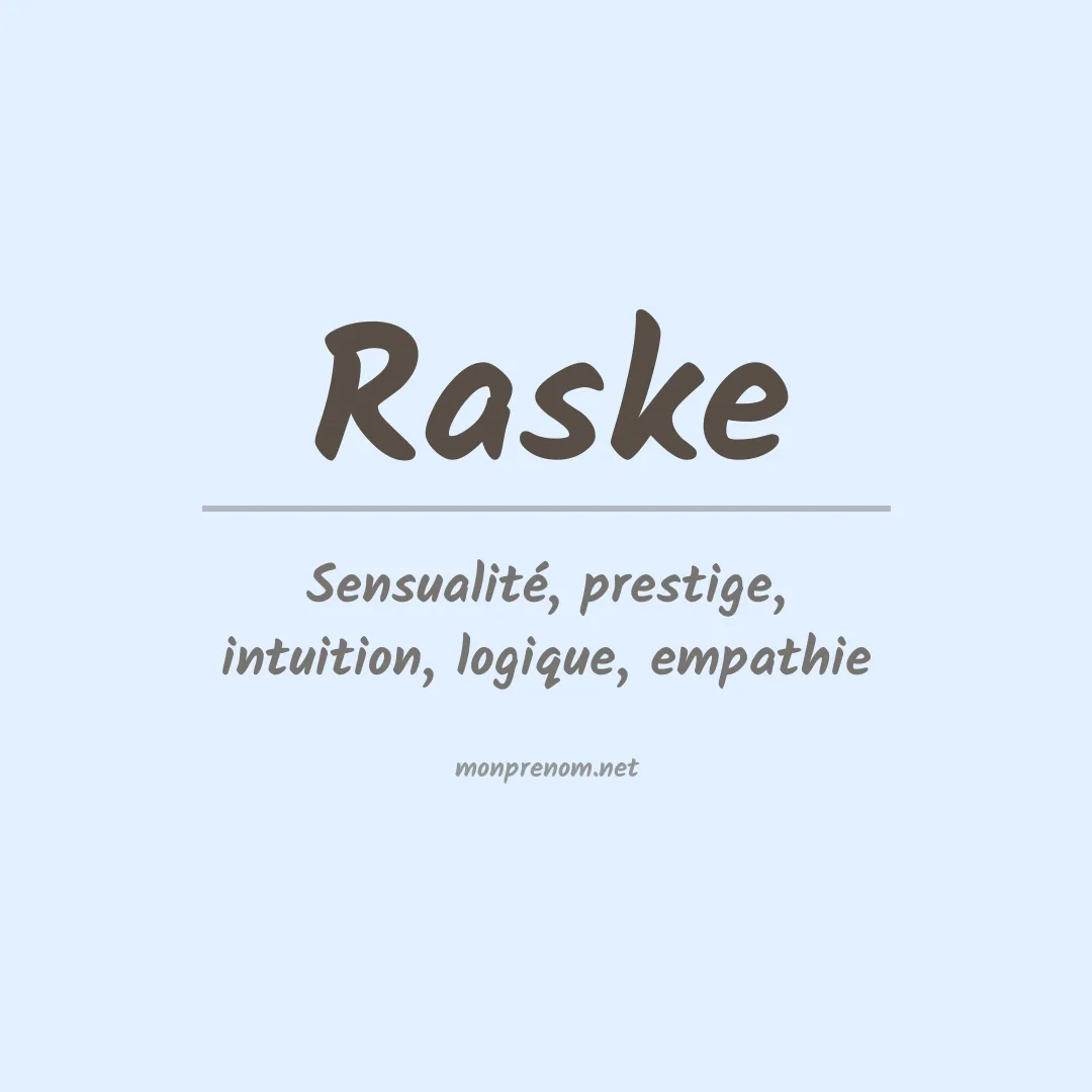 Prénom Raske