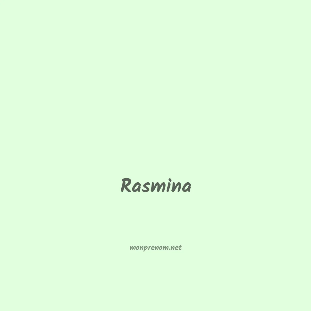 Rasmina en chinois