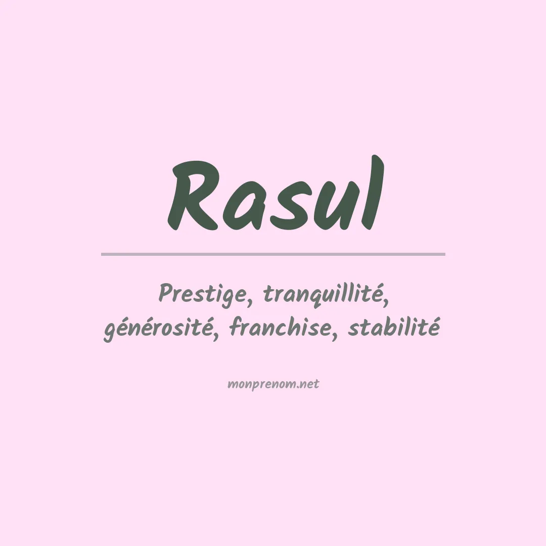 Prénom Rasul