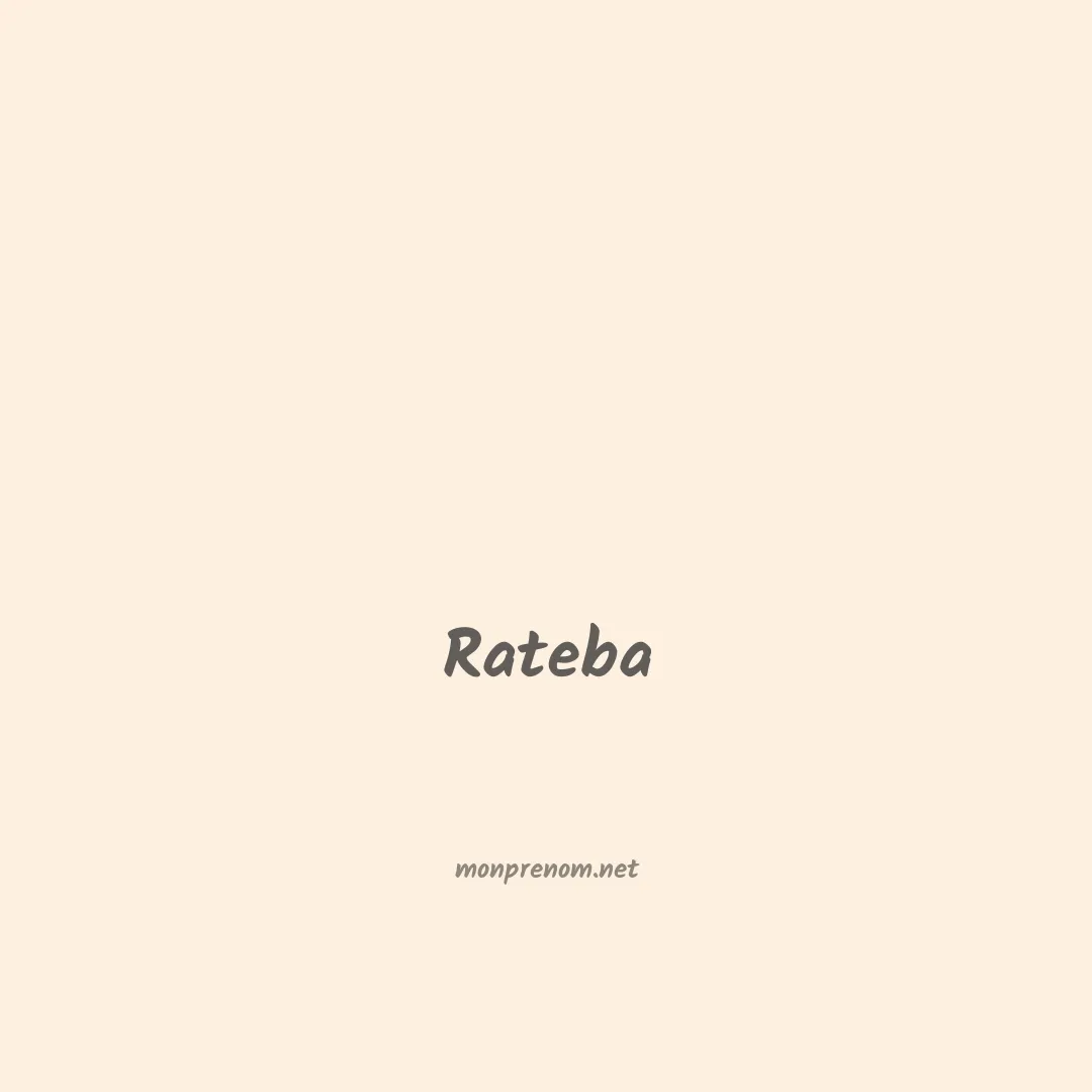 Rateba en chinois