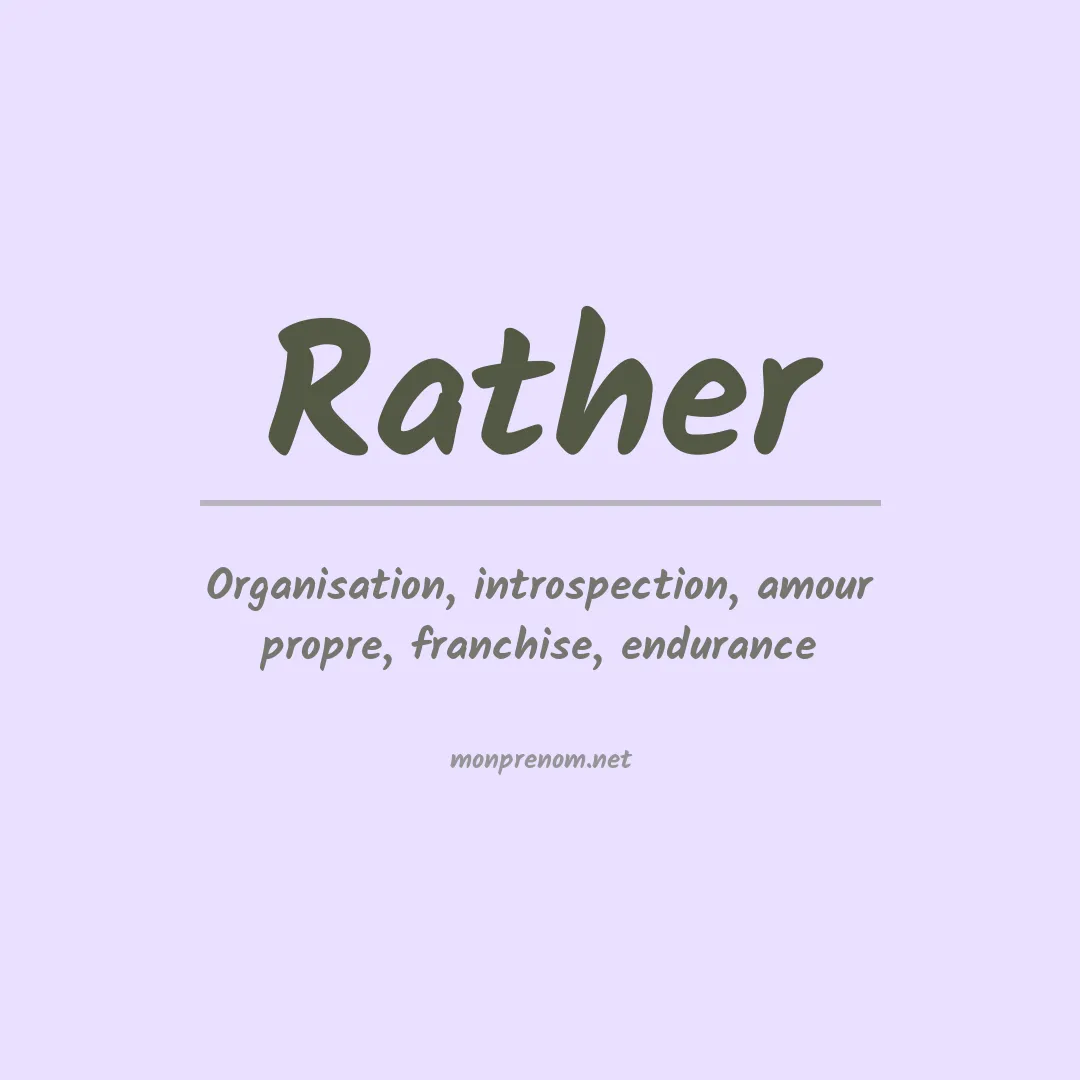 Prénom Rather