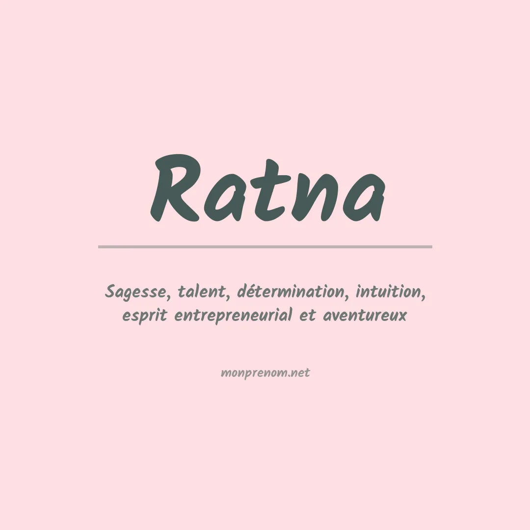 Signification du prénom Ratna