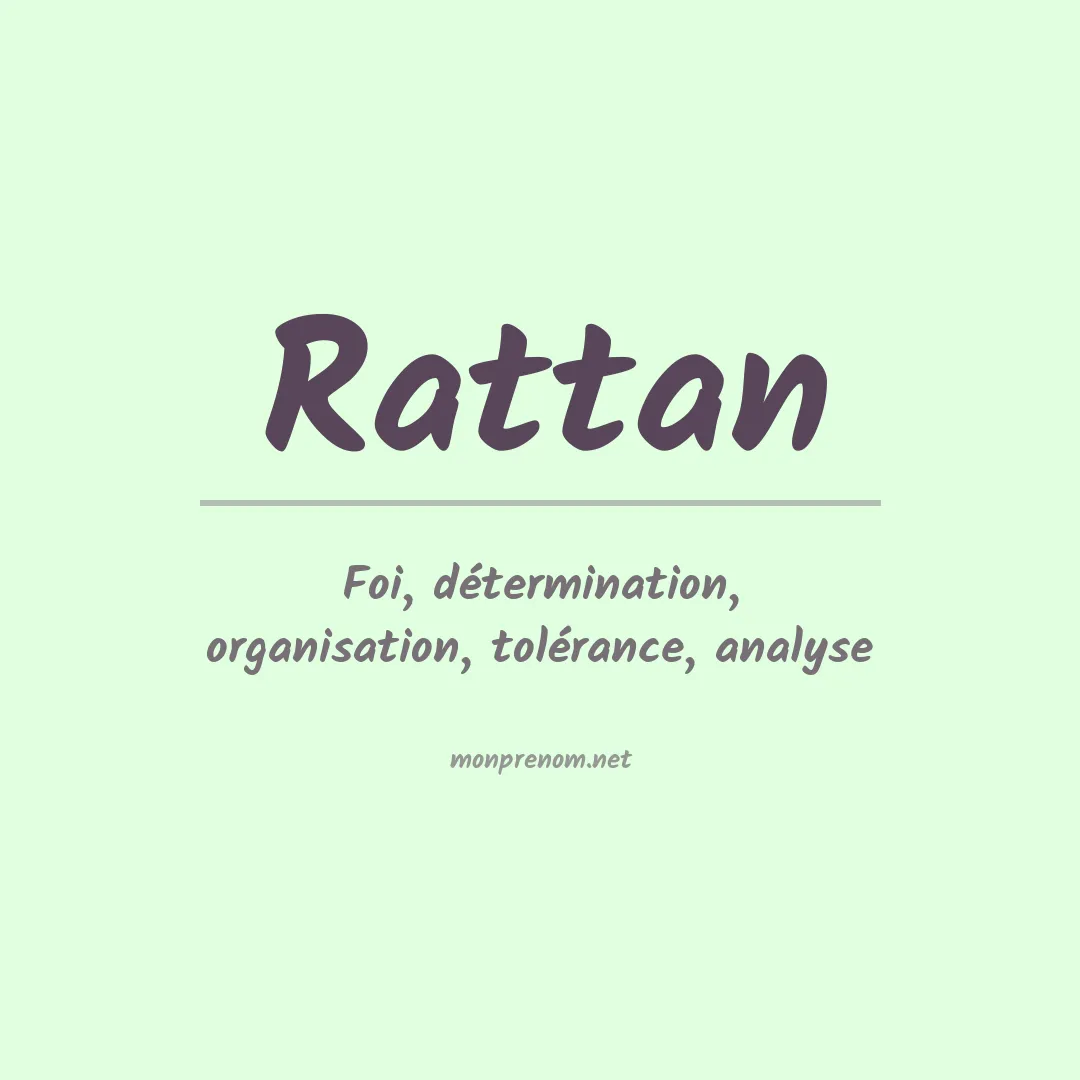 Prénom Rattan