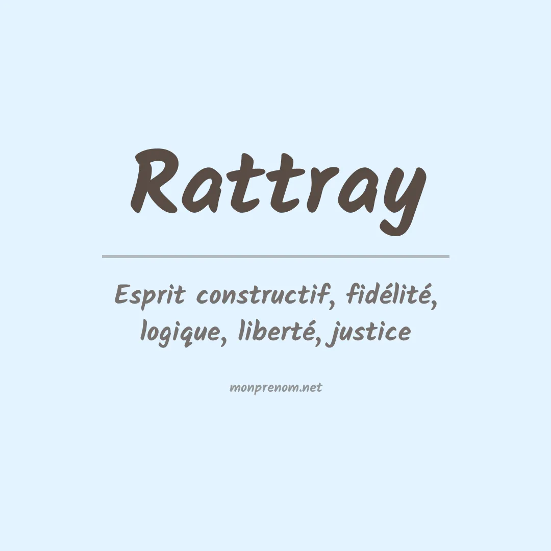 Signification du prénom Rattray
