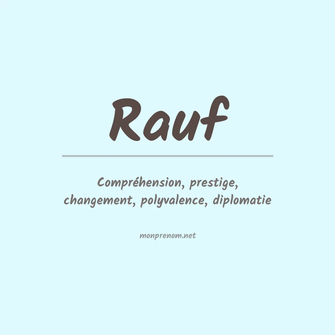 Prénom Rauf