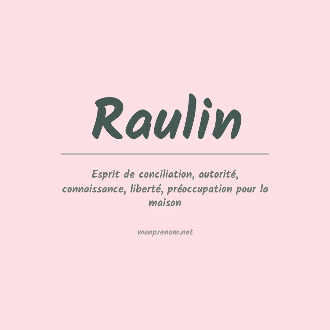 Prénom Raulin