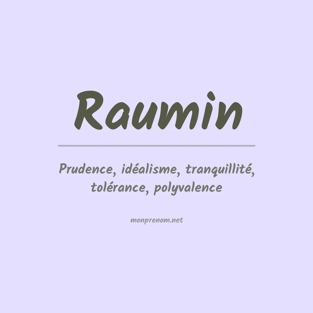Prénom Raumin