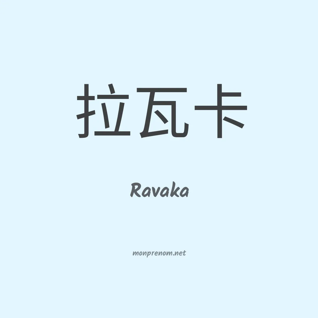 Ravaka en chinois