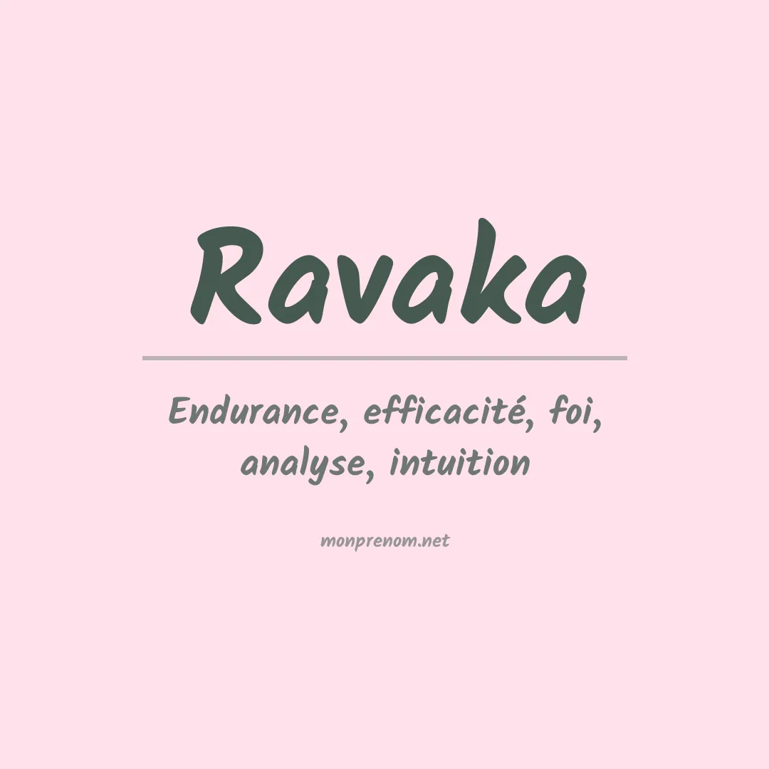 Prénom Ravaka