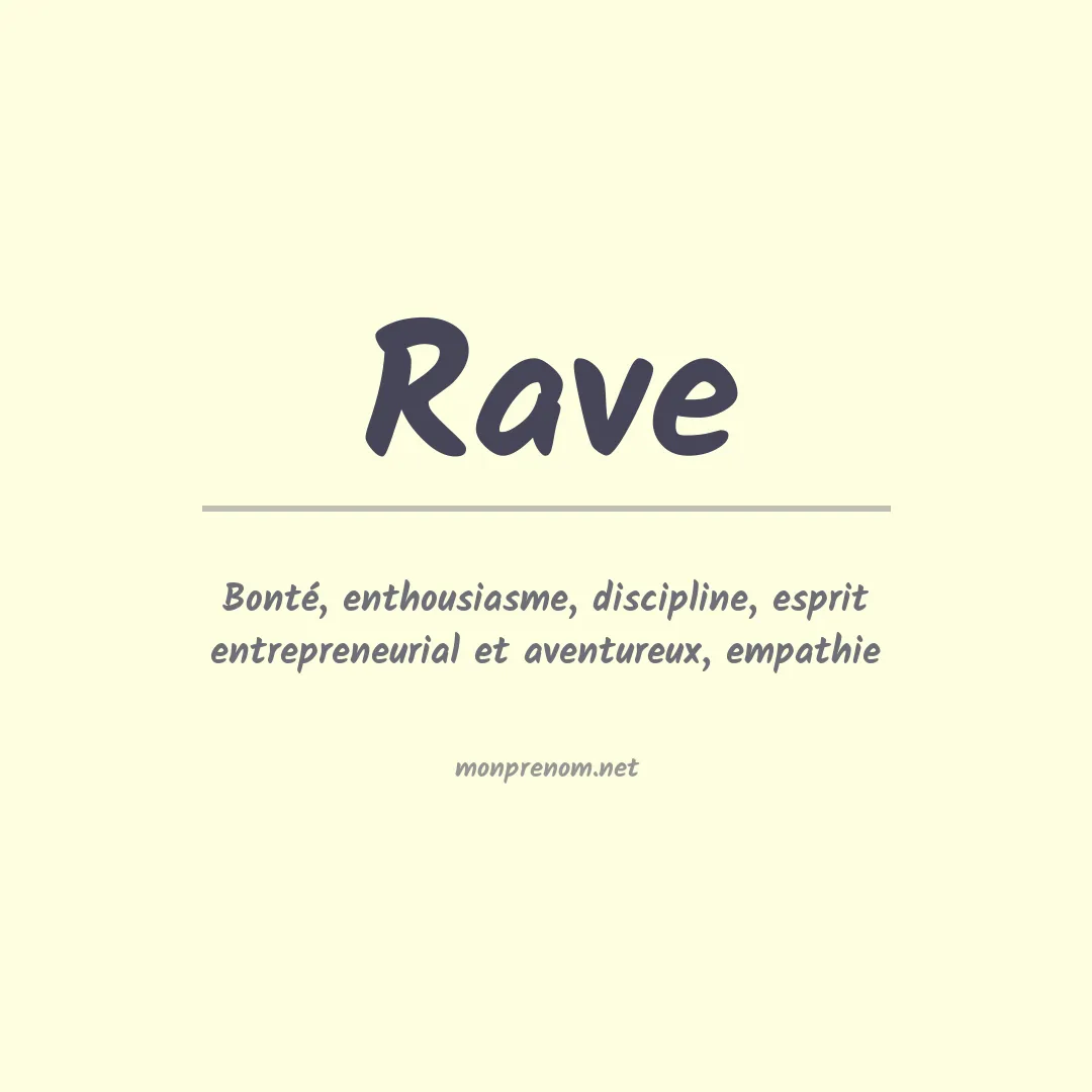 Prénom Rave