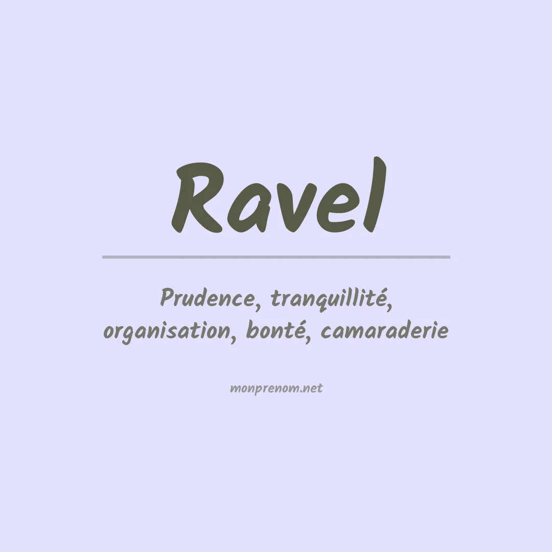 Prénom Ravel