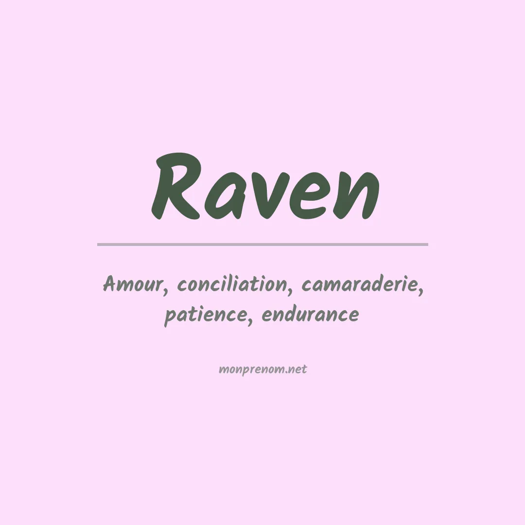 Prénom Raven