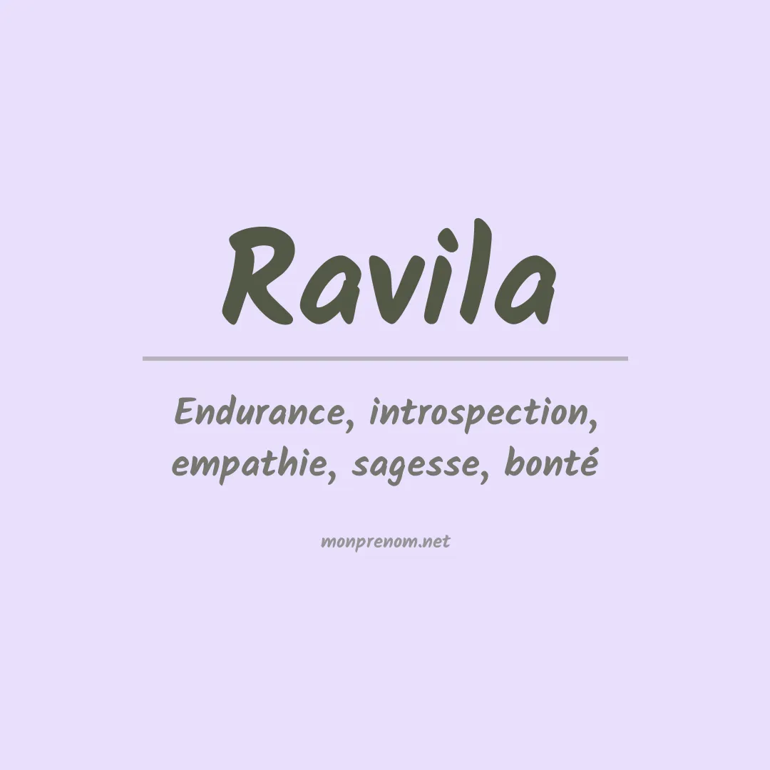 Prénom Ravila