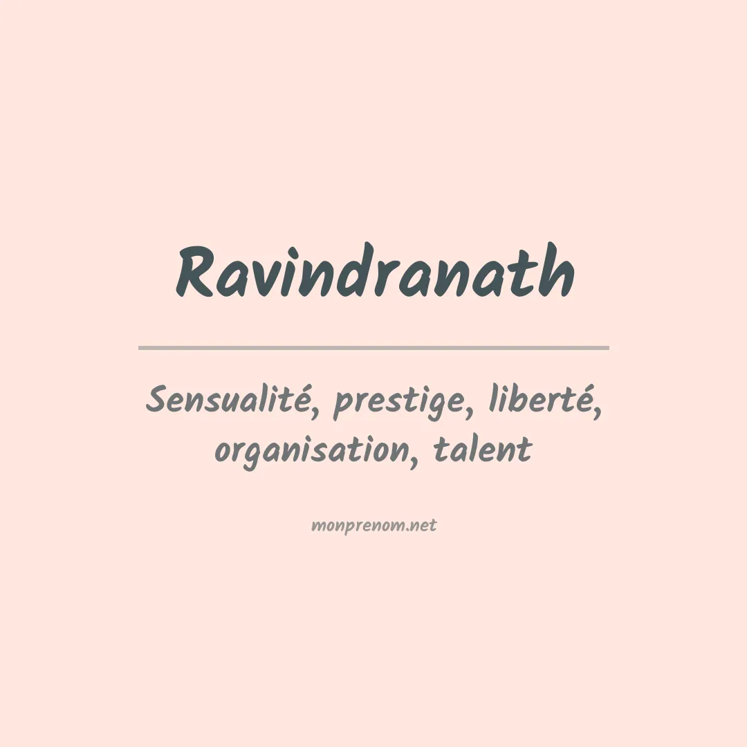 Prénom Ravindranath