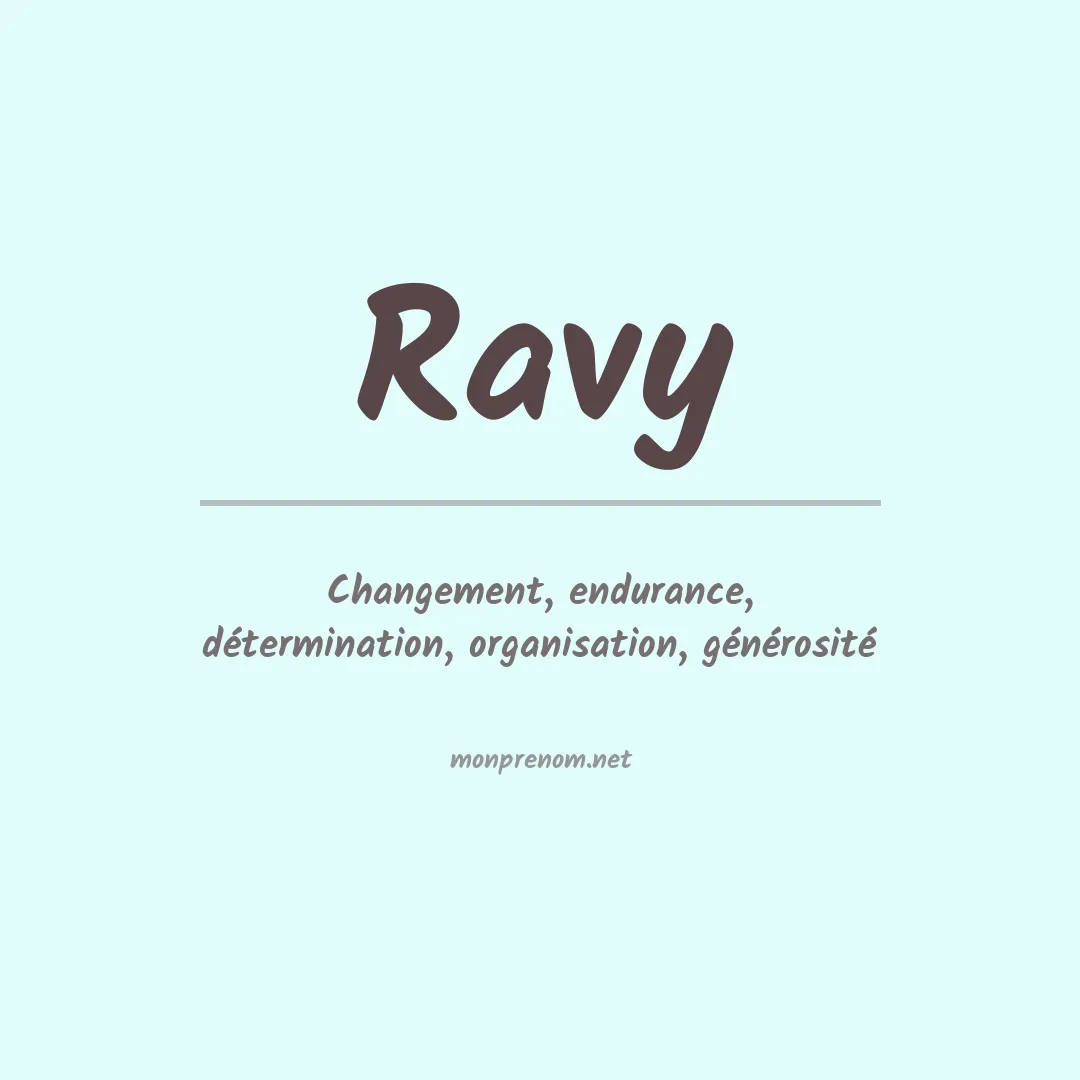 Prénom Ravy