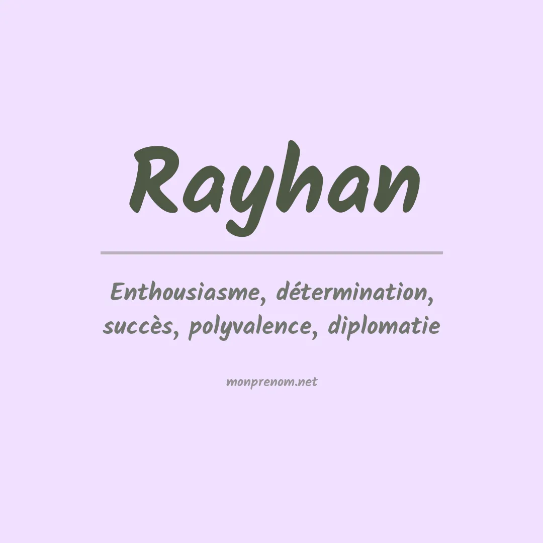 Prénom Rayhan