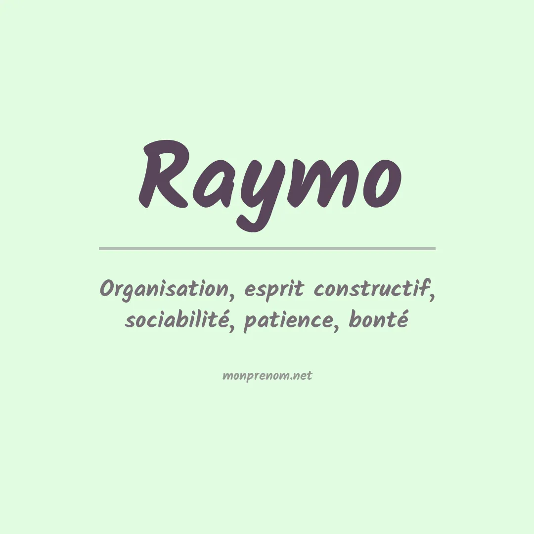 Prénom Raymo