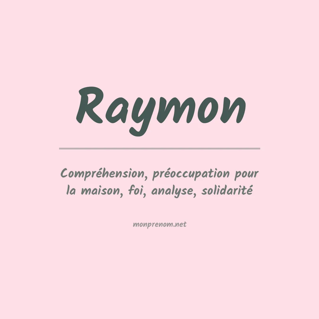 Prénom Raymon