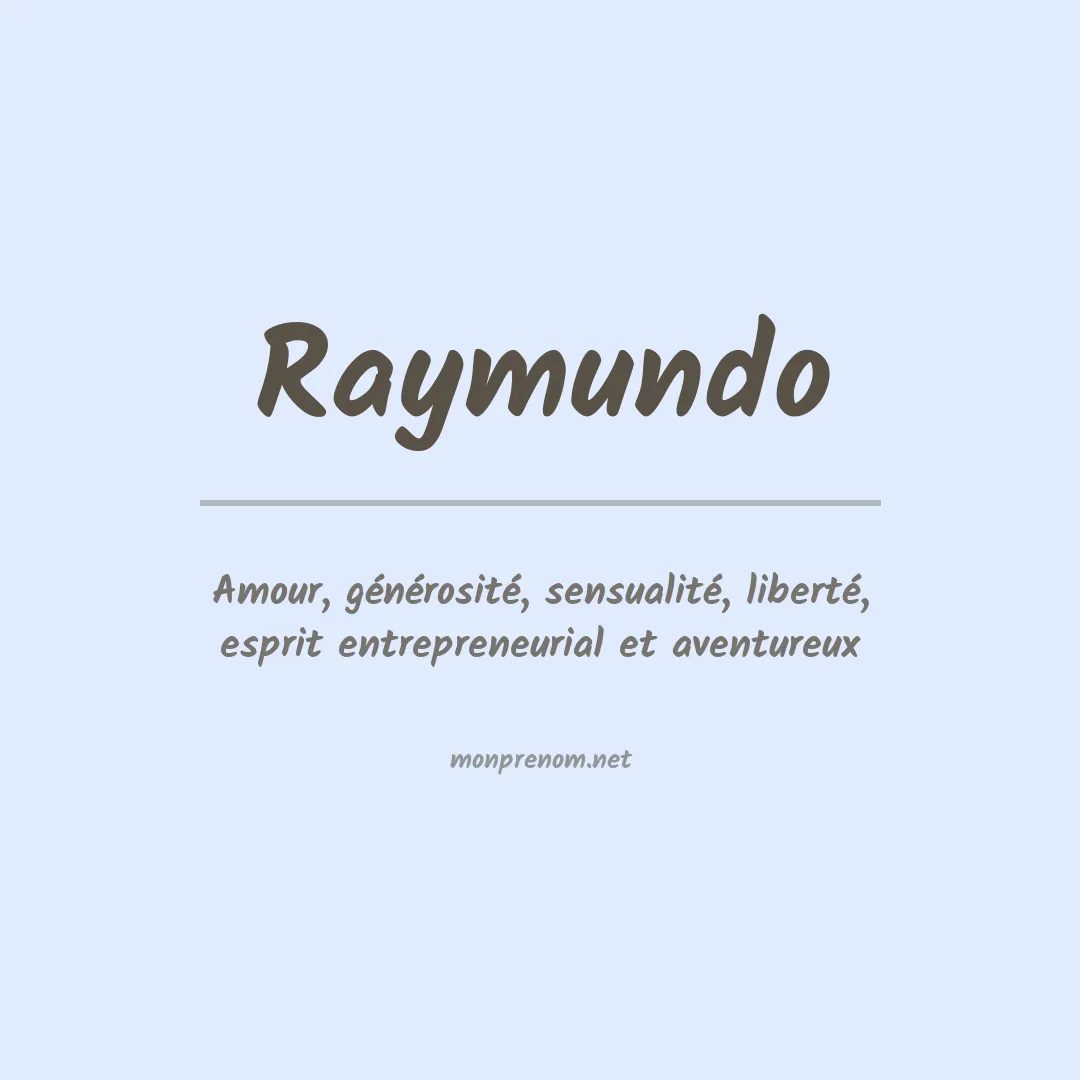 Prénom Raymundo