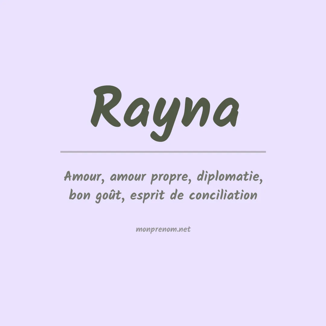 Prénom Rayna