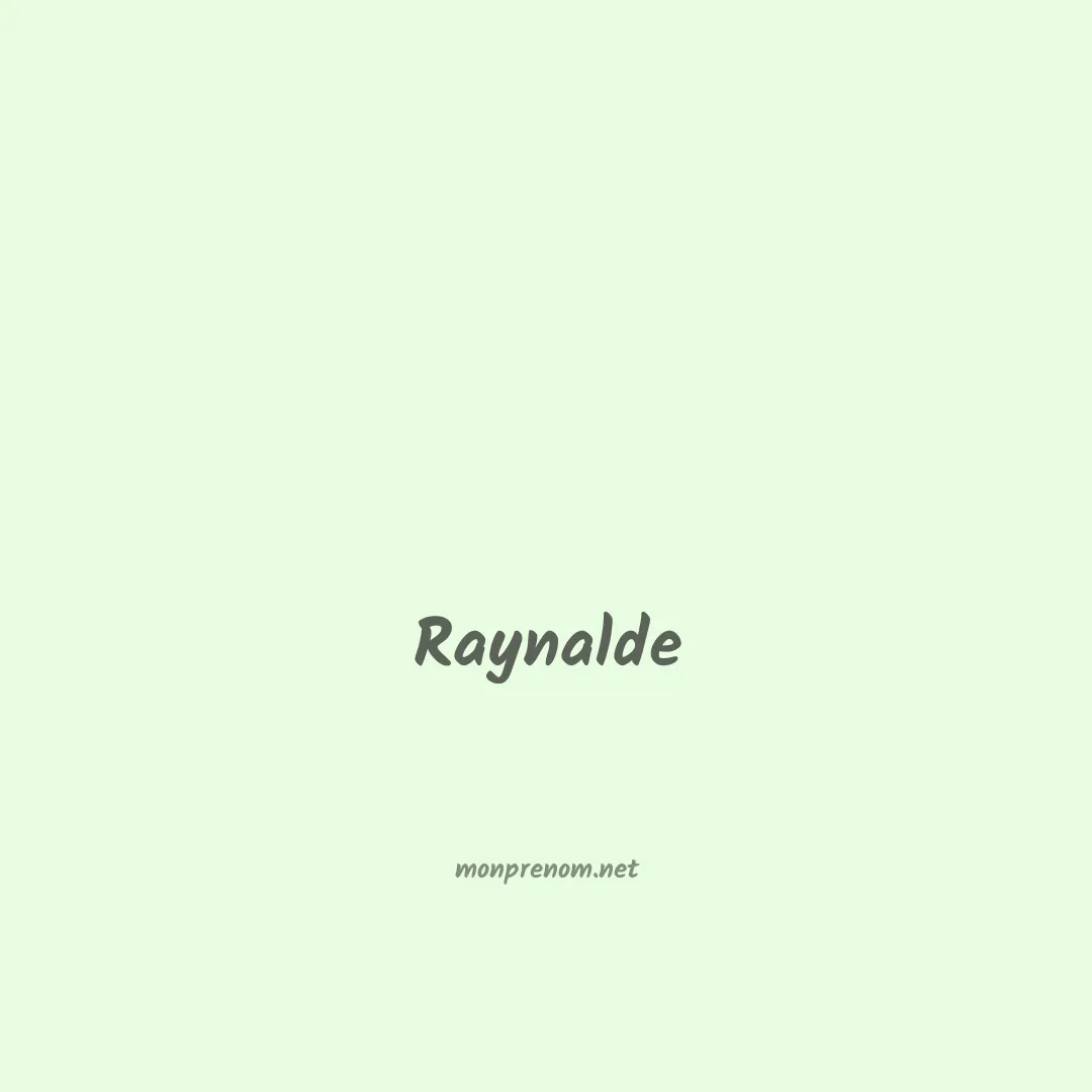 Raynalde en chinois