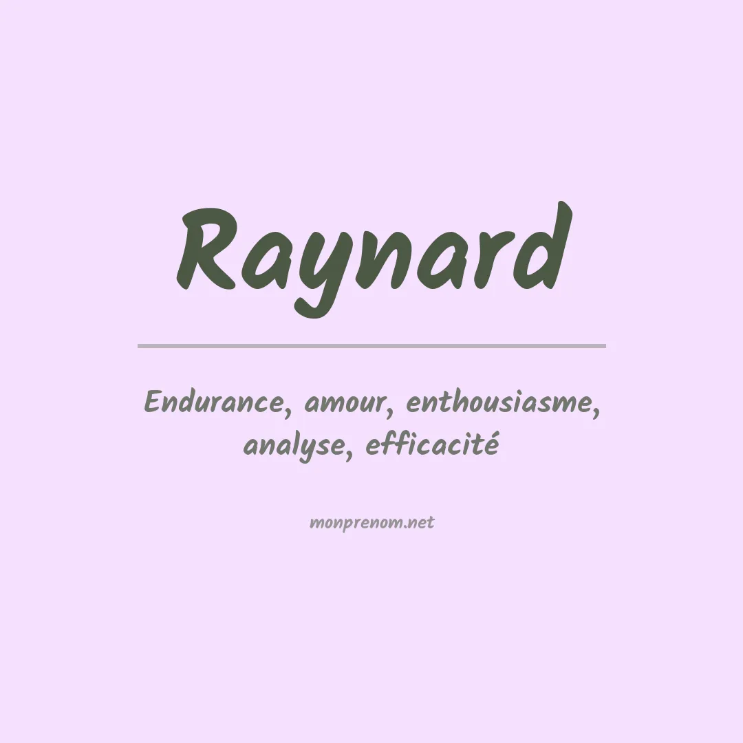 Prénom Raynard